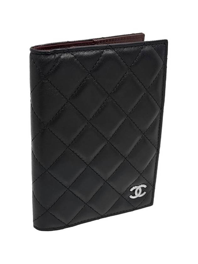 Women AP0218 Black Lambskin Classic Passport Wallet Case - CHANEL - BALAAN 2