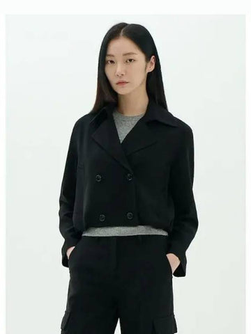 Women s Crepe Oversized Cropped Trench Coat Jacket Black Domestic Product GM0024080697155 - THEORY - BALAAN 1