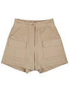 Fleece Twill Pocket Shorts Peach brushed pocket shortsDBEIGE - MONBIRDIE GOLF - BALAAN 7