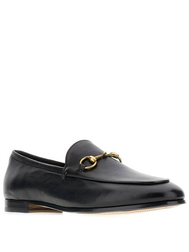 Women's Jordaan Horsebit Leather Loafers Black - GUCCI - BALAAN 3