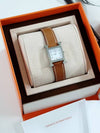 Heure H Leather Band Watch Brown - HERMES - BALAAN 5