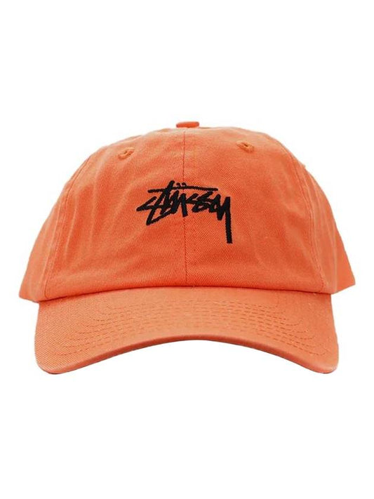 Stock Low Pro Ball Cap Orange - STUSSY - BALAAN 1