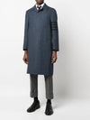 Men's Donegal Tweed 4 Bar Wool Single Coat Blue - THOM BROWNE - BALAAN 3