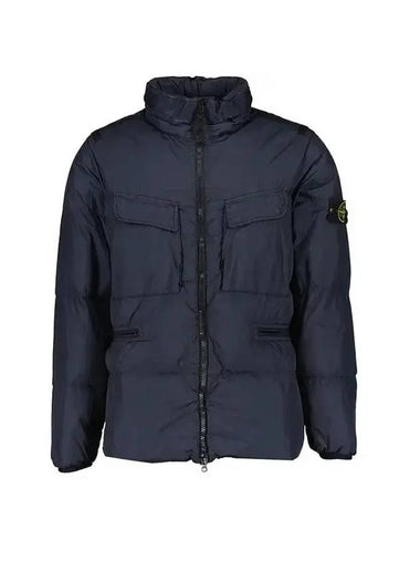 Crinkle Reps Nylon Short Padding Navy - STONE ISLAND - BALAAN 1