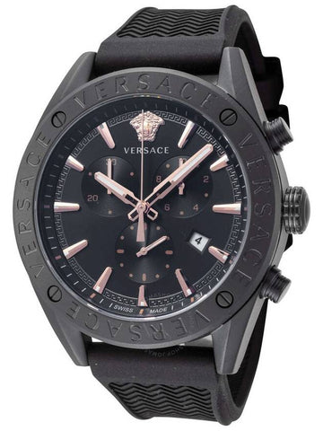 Versace V-Chrono Quartz Black Dial Men's Watch VEHB00419 - VERSACE - BALAAN 1