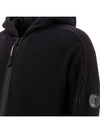 Diagonal Raised Fleece Hooded Jacket Black - CP COMPANY - BALAAN 5