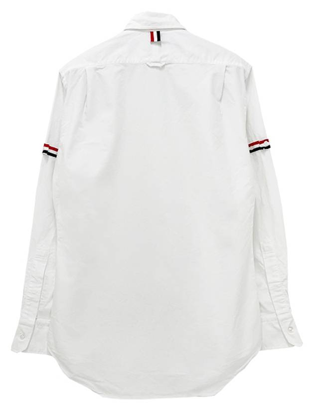 Armband Oxford Long Sleeve Shirt White - THOM BROWNE - BALAAN 3