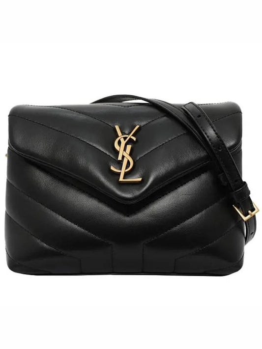 Loulou Toy Matelasse Shoulder Bag Black - SAINT LAURENT - BALAAN 2