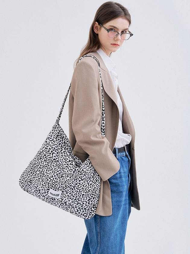 Leopard Eco Cross Bag Ivory Black - MACNI - BALAAN 3