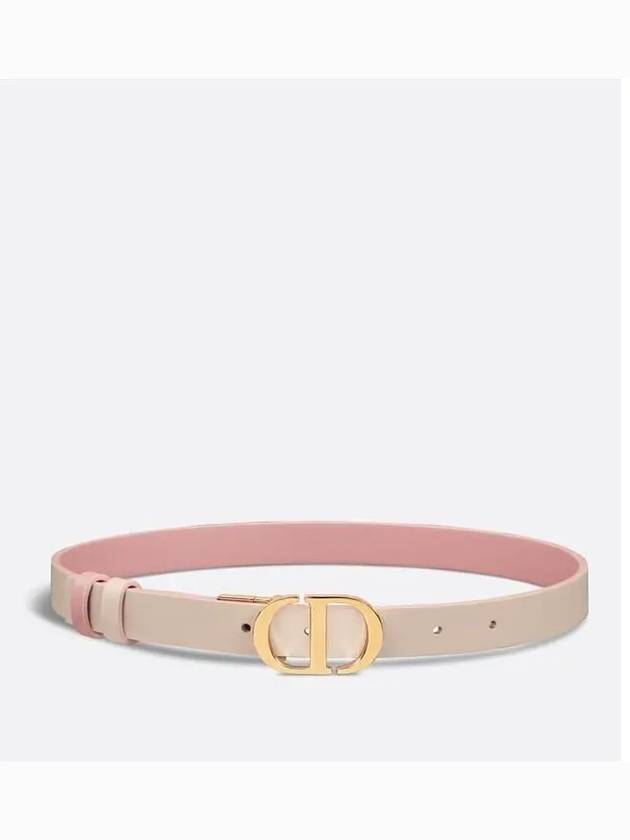 30 Montaigne Reversible Leather Belt Antique Pink - DIOR - BALAAN 5