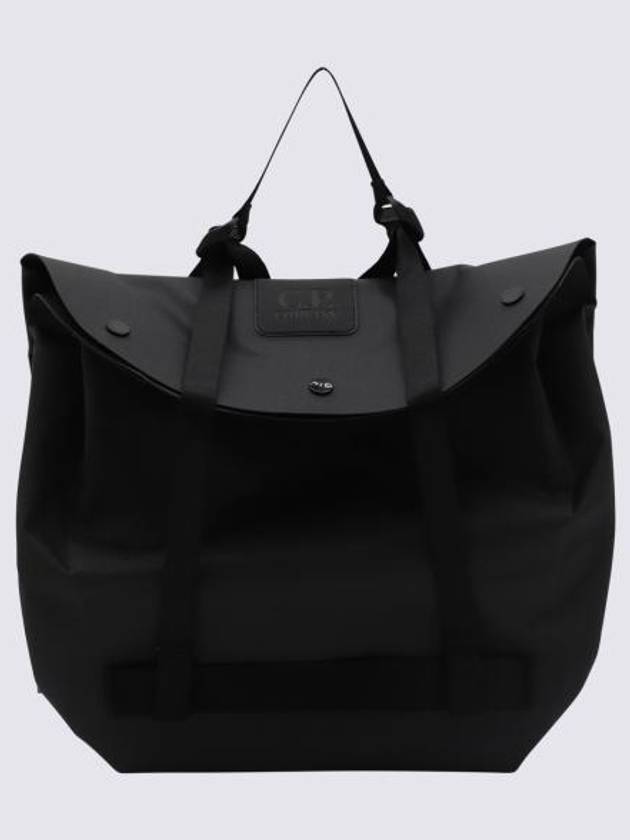 Metropolis Series Rubber Reps Tote Bag Black - CP COMPANY - BALAAN 1