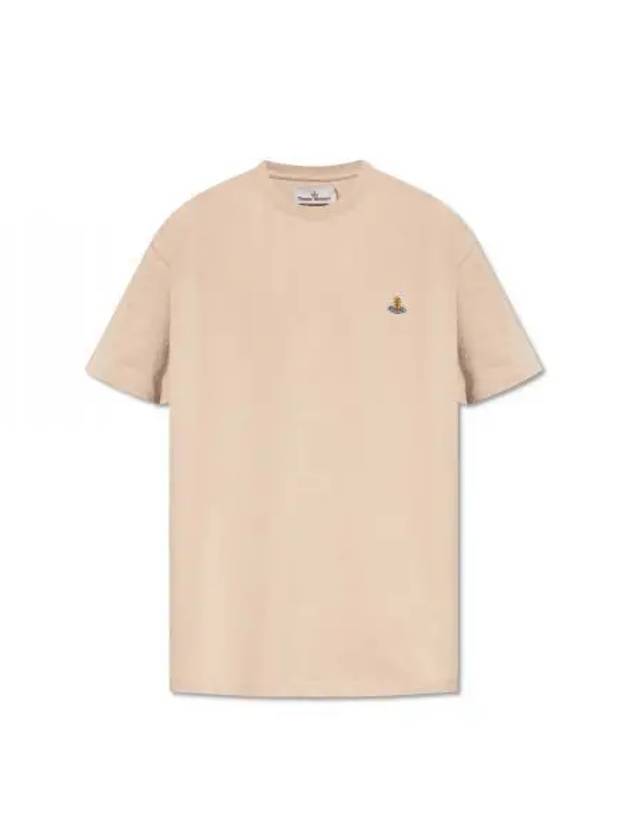 ORB Logo Cotton Short Sleeve T-Shirt Birch - VIVIENNE WESTWOOD - BALAAN 2