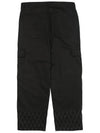 Cotton Double Wide Cargo Pants Black - OGARP - BALAAN 3