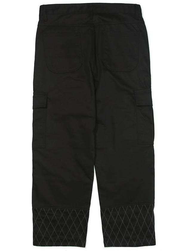 Cotton Double Wide Cargo Pants Black - OGARP - BALAAN 3