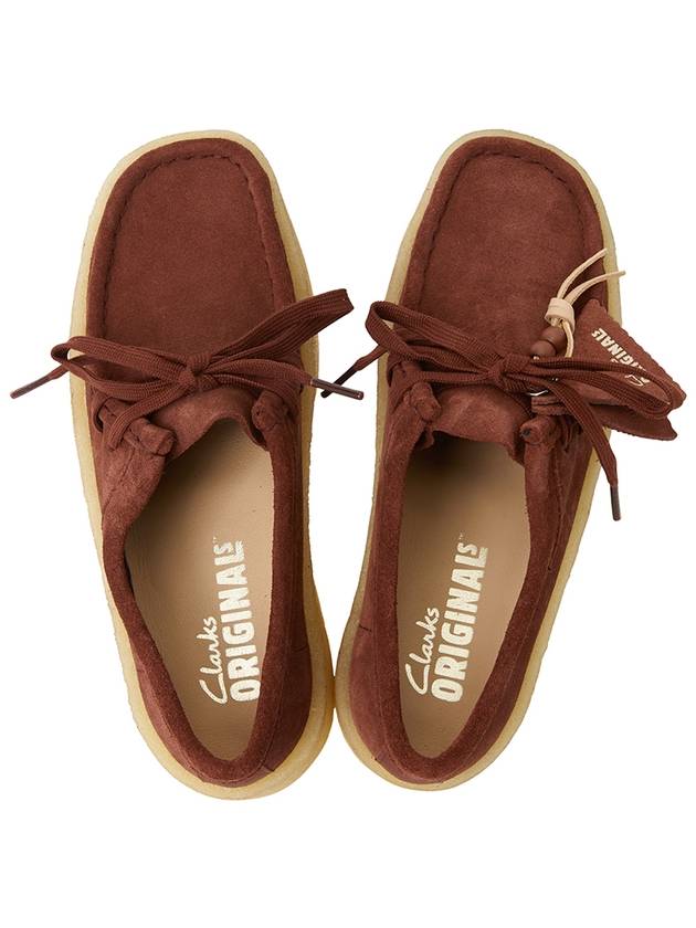 Wallabee Cup Suede Loafers Red - CLARKS - BALAAN 3