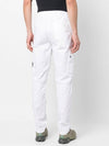 Men's Wappen Patch Cargo Track Pants White - STONE ISLAND - BALAAN 5