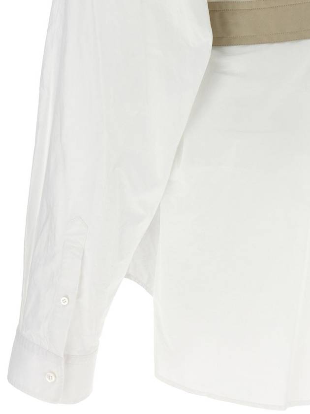 long sleeve belted shirt white - BALENCIAGA - BALAAN 2