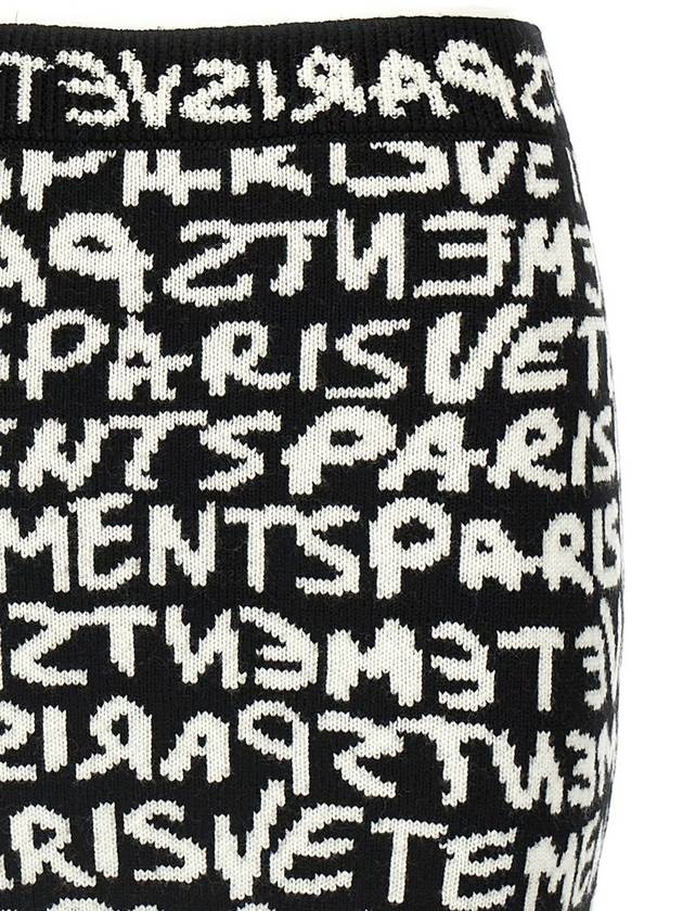 Vetements 'Vetements Paris Monogram Mini' Skirt - VETEMENTS - BALAAN 3