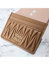 Materasse Nappa Leather Card Wallet Caramel - MIU MIU - BALAAN 6