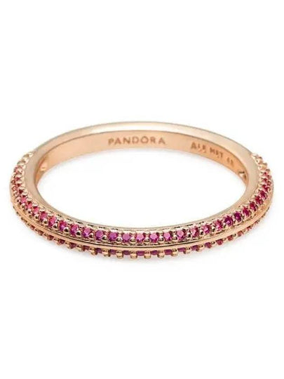 Me Red Pave Ring Rose Gold - PANDORA - BALAAN 2