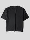 Heart Logo Cotton Jersey Short Sleeve T-Shirt Black - AMI - BALAAN 4