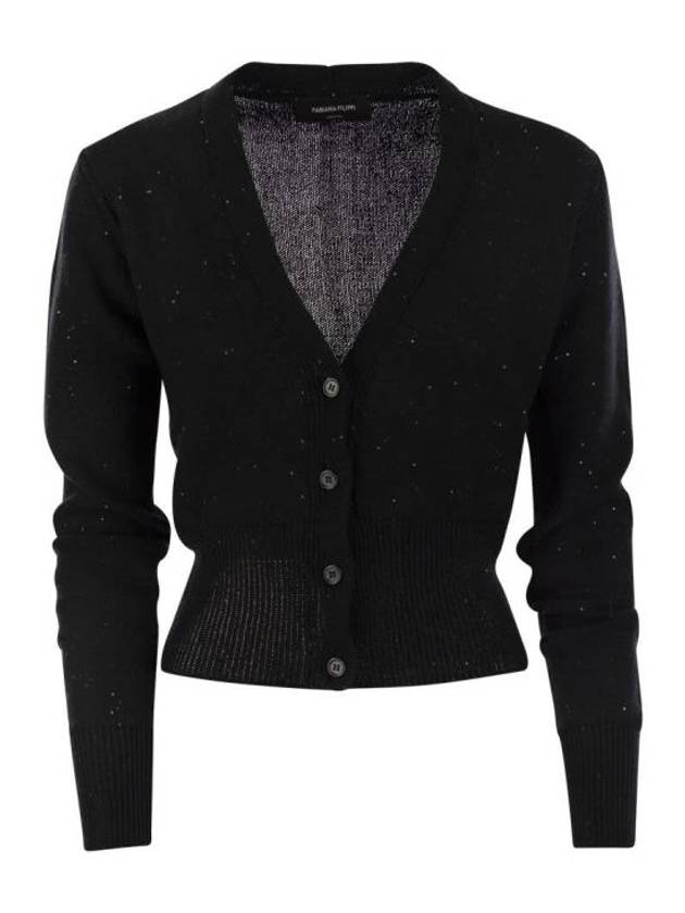 cardigan MAD274F038 D273 825 BLACK - FABIANA FILIPPI - BALAAN 1