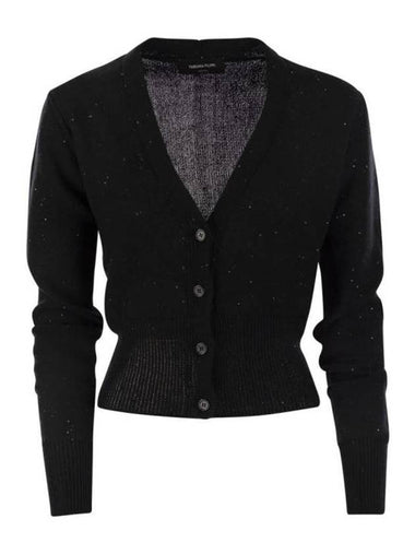 cardigan MAD274F038 D273 825 BLACK - FABIANA FILIPPI - BALAAN 1