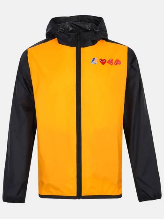 Play x Kawe full zip-up jacket orange black - COMME DES GARCONS - BALAAN 2