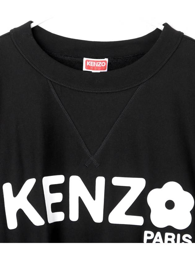 Bokeh Flower 2 0 Sweatshirt Black - KENZO - BALAAN 5