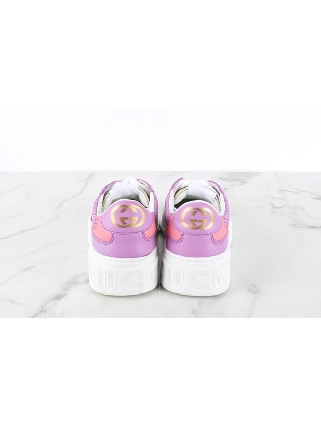 GG emboss sneakers purple 36 5 235 - GUCCI - BALAAN 6