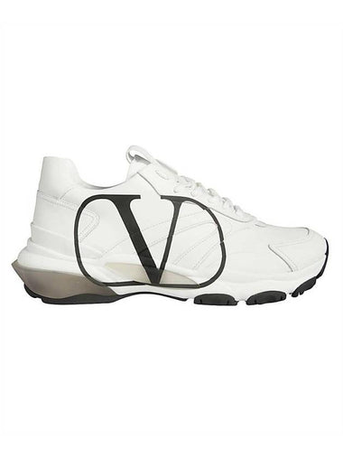 Men's V Logo Bounce Low Top Sneakers White - VALENTINO - BALAAN 1