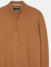 Kiyan Quarter Zip Turtleneck Knit Top Chipmunk - J.LINDEBERG - BALAAN 3