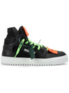 Off Court 3.0 Leather High Top Sneakers Black - OFF WHITE - BALAAN 1