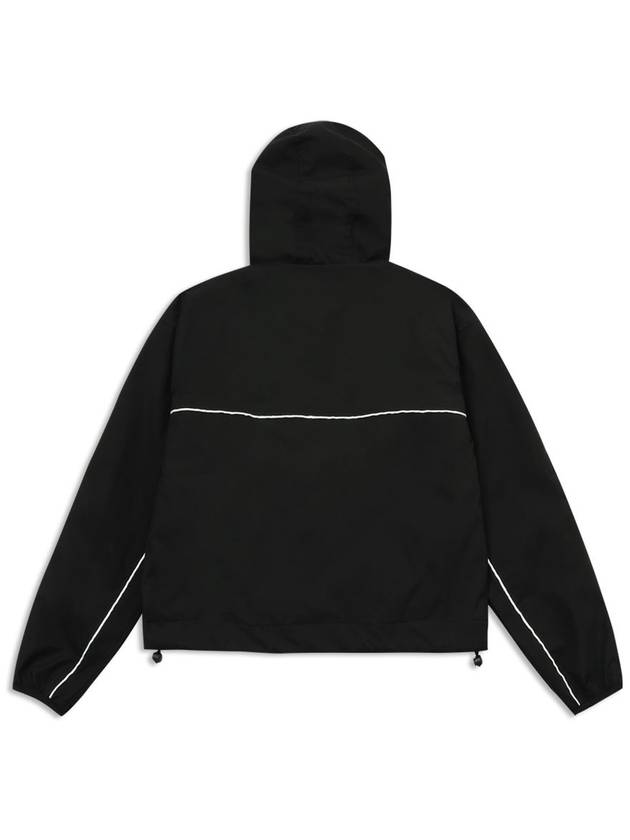 Color Matching Line Hooded Windbreaker Hood Windbreaker Jacket Jumper Black MCSS24OT3BK - MACKY - BALAAN 3