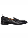 Men's Vitello Flexible Leather Sole Soft Penny Loafer Black - THOM BROWNE - BALAAN 2