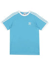 3 Stripes Short Sleeve T-Shirt Blue - ADIDAS - BALAAN 3