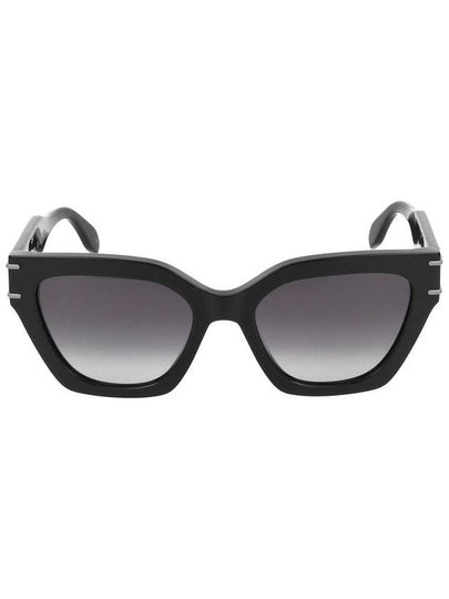 Sunglasses AM0398S001 001 BLACK BLACK GRAY - ALEXANDER MCQUEEN - BALAAN 2