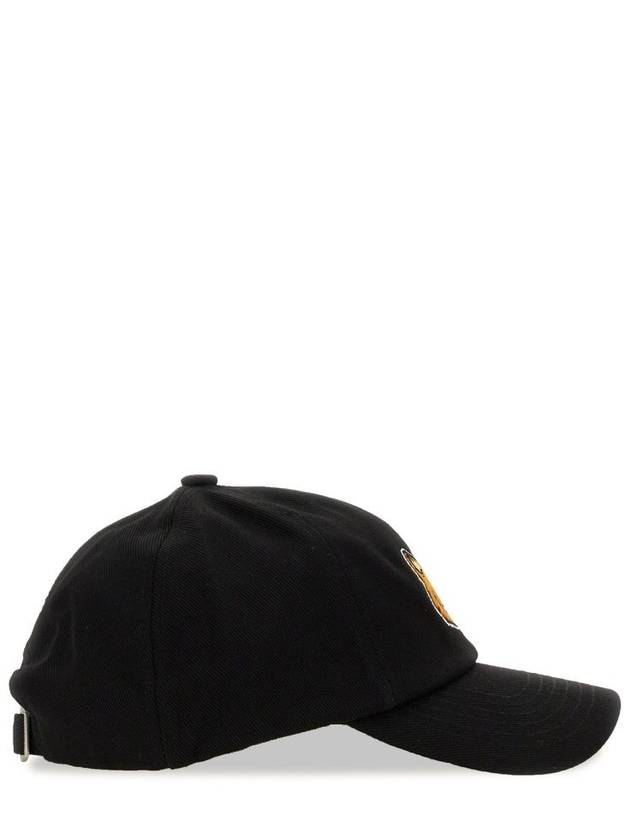 Large Fox Head 6P Ball Cap Black - MAISON KITSUNE - BALAAN 3