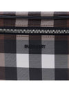 Checked Leather Bum Belt Bag Dark Birch Brown - BURBERRY - BALAAN 8