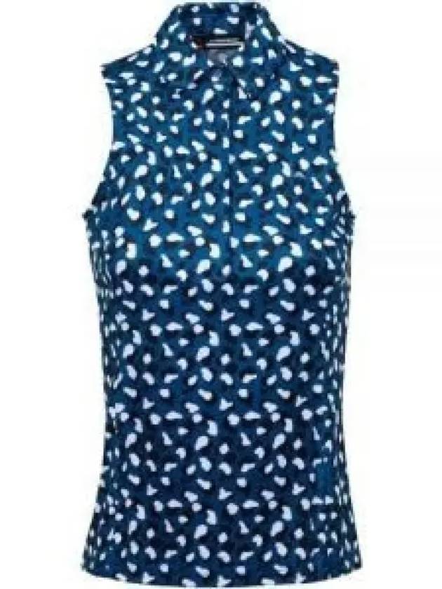 Dena Print Sleeveless Blue Moroccan - J.LINDEBERG - BALAAN 2