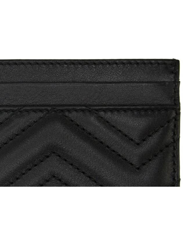 GG Marmont Matelasse 2 Tier Card Wallet Black - GUCCI - BALAAN 5