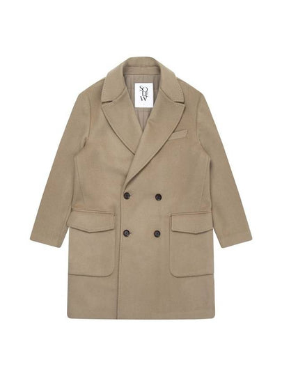 Cashmere Blend Double Coat Beige - SOLEW - BALAAN 2