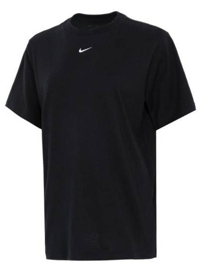 Sportswear Small Swoosh Short Sleeve T-Shirt Black - NIKE - BALAAN 2