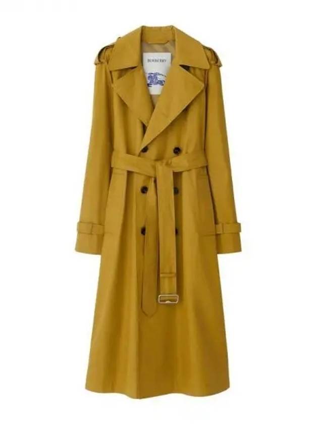 Gabardine Long Trench Coat Yellow - BURBERRY - BALAAN 2