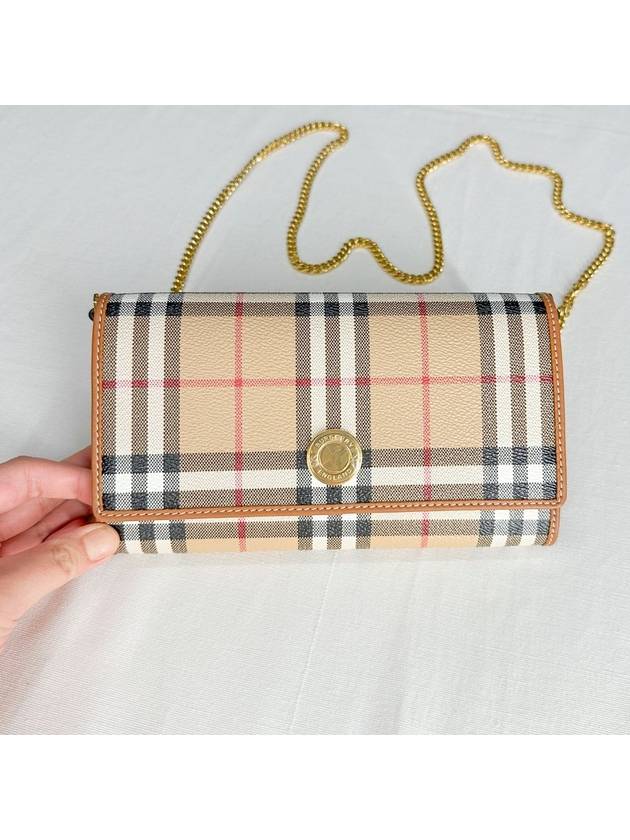 Vintage Check Chain Mini Cross Bag Archive Beige - BURBERRY - BALAAN 5