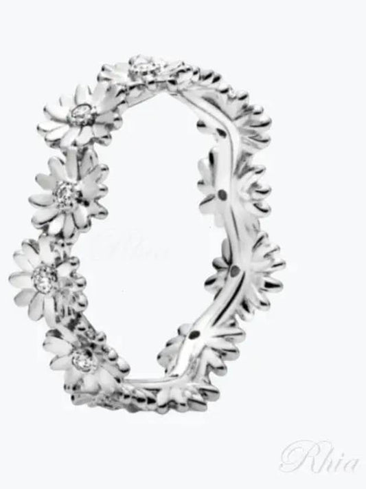 Sparkling Daisy Flower Crown Ring Silver - PANDORA - BALAAN 2