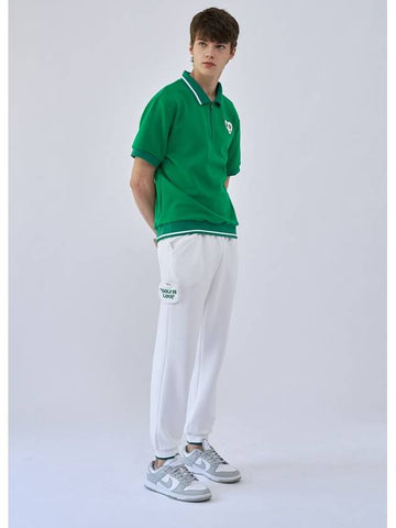 Golf Is Love Ball Pocket Jogger Pants White - GOXO - BALAAN 1