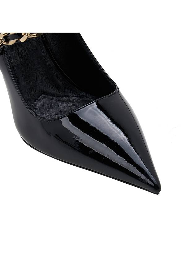 Women's Patent Leather Pumps Heel Black - MIU MIU - BALAAN.