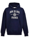 Paris France Hoodie Navy - AMI - BALAAN 2