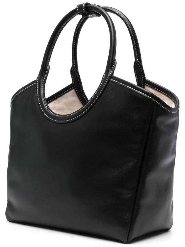 Ivy Logo Leather Tote Bag Black - MIU MIU - BALAAN 4